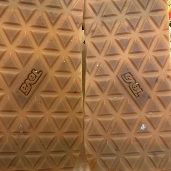 Teva western Sandals Women's 10 boho retro orange tan Ombre Tan Leather RARE! - Picture 6 of 7